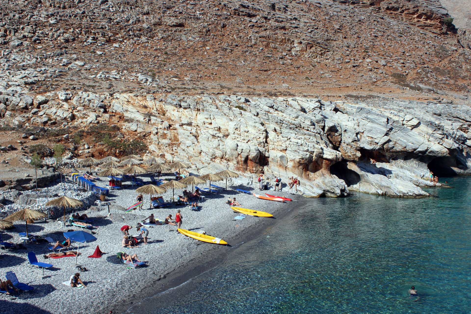Marmara Beach in Chania, Crete