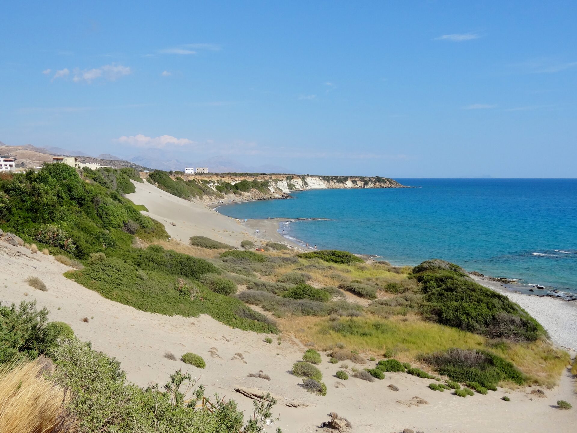 Orthi Ammos Beach in Chania, Crete